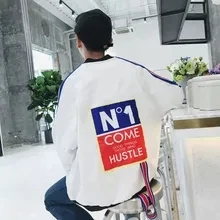 \ стиль корейский стиль Harajuku BF Hong Kong стиль бейсбольная форма корейский стиль студентов весна и осень свободный крой Cro