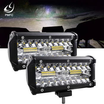 

PMFC LED Headlight 7 Inch 120W IP68 Combo Led Light Bars Spot Flood Beam 4x4 Spot 12V 24V 4WD Barra For Auto Boats SUV ATV Light