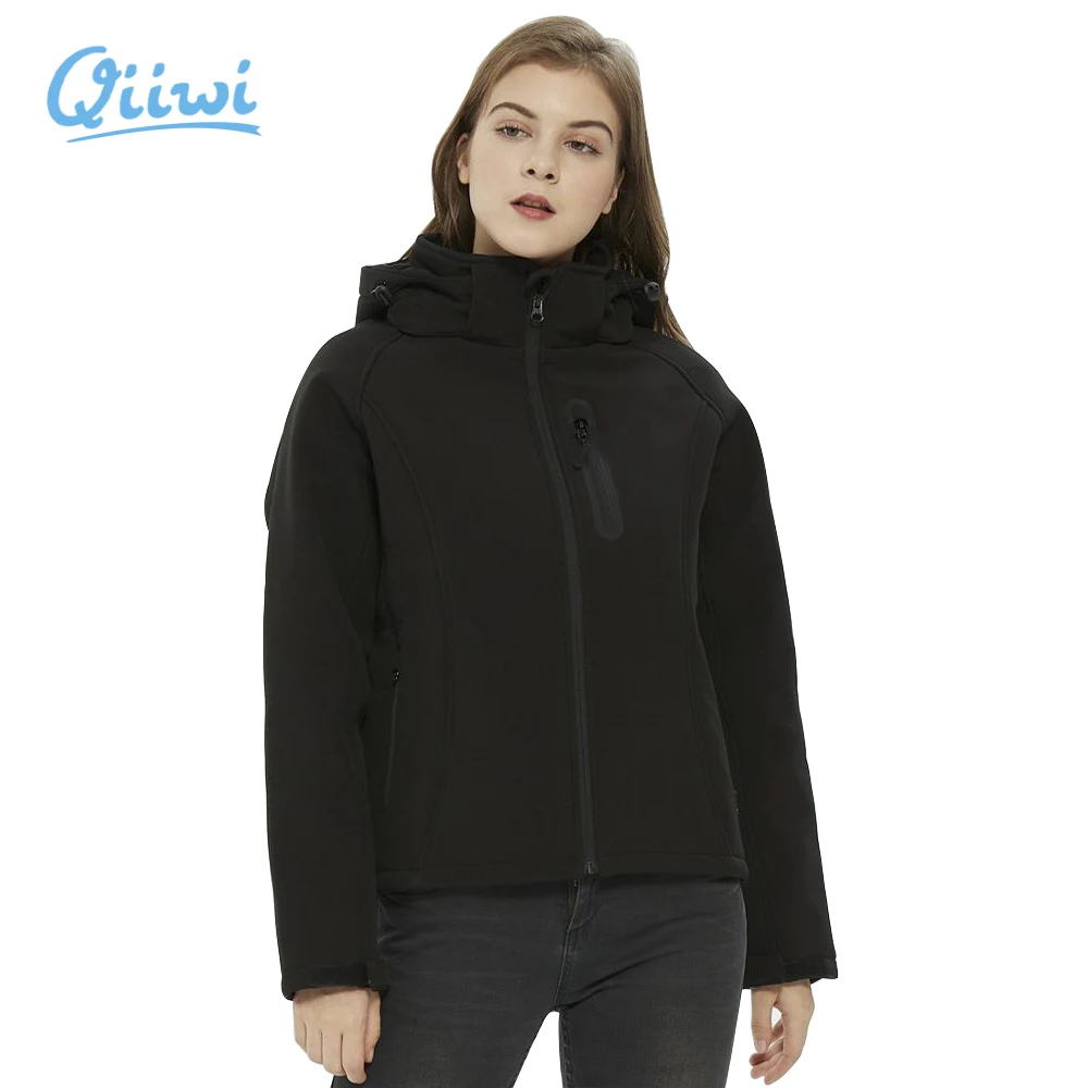 Dr.Qiiwi зимняя женская обувь нагретой куртки Slim Fit с капюшоном и защитой от ветра