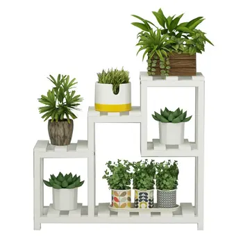 

Solid Wood Window Sill Flower Shelf, Fleshy Multilayer Shelf Space Balcony Decoration Indoor Special Province Living Room