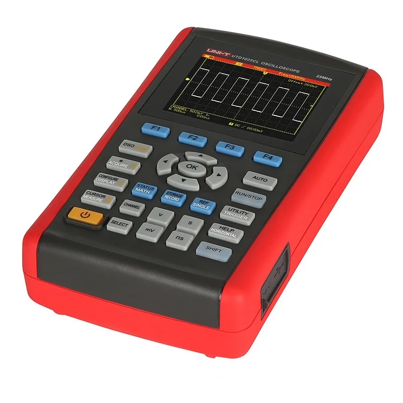 Ручной цифровой USB осциллограф UNI T UTD1025CL 3 5 дюйма цветной ЖК дисплей мультиметр