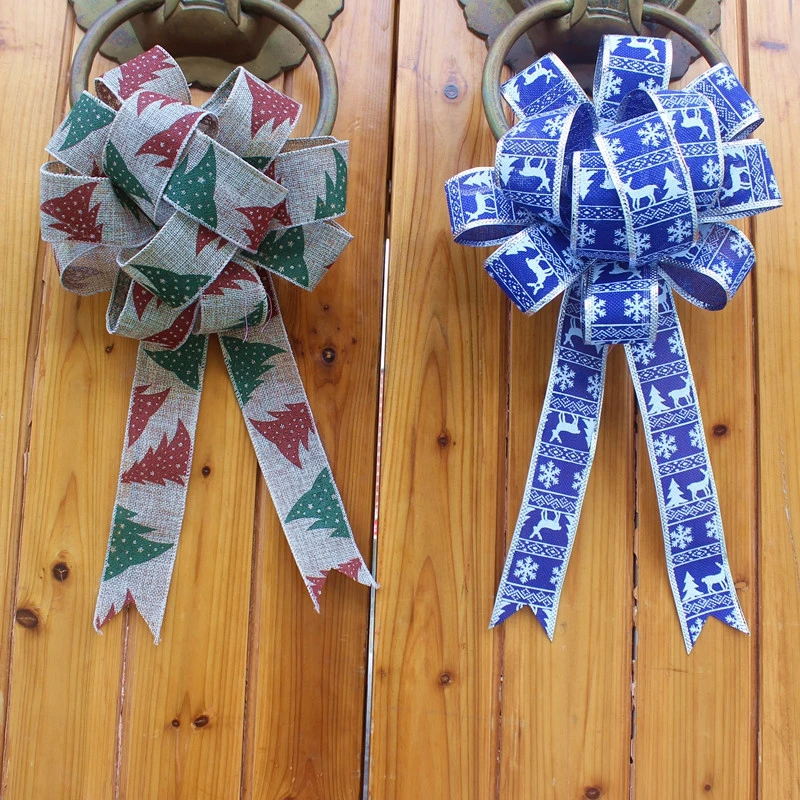 Christmas Tree Decorations Ornaments Bow for New Year Xamas Decor Gifts Navidad
