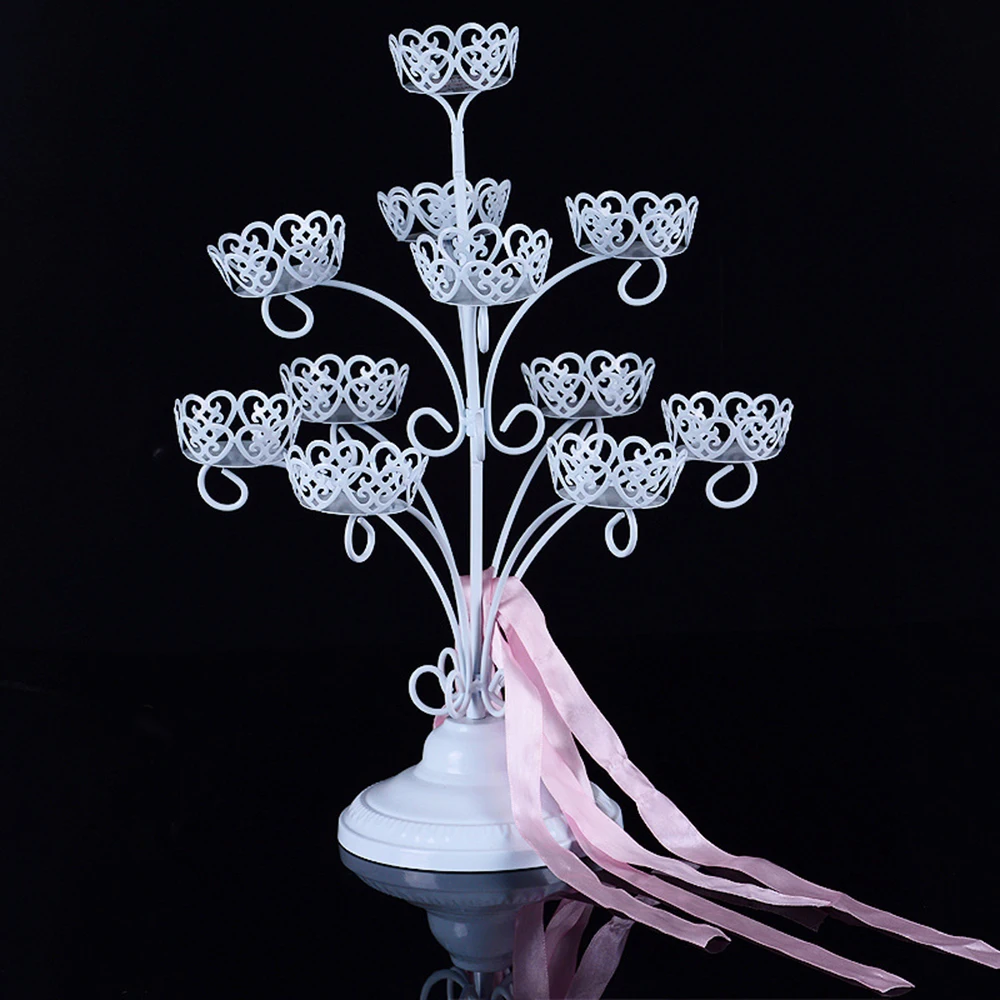 

Branch Type Snack Rack Iron Mold Cupcake Stand 1 set 11 Cups Birthday Party Hotel Cake Decoration Wedding Towers Tree Cake Stand