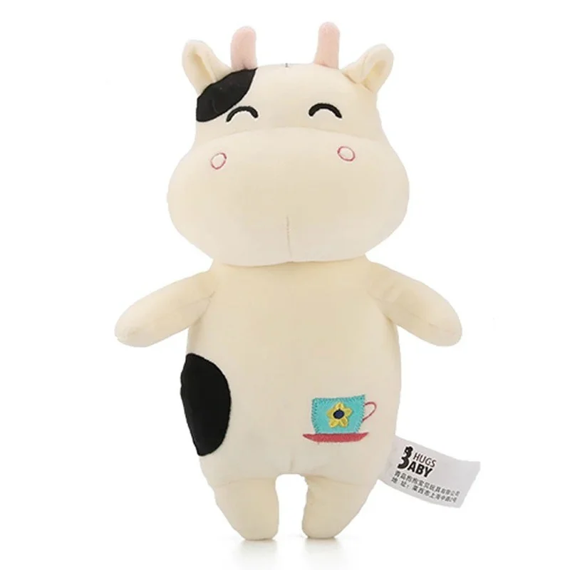25 см новая милая мягкая плюшевая игрушка в виде коровы Kawaii кукла животных из