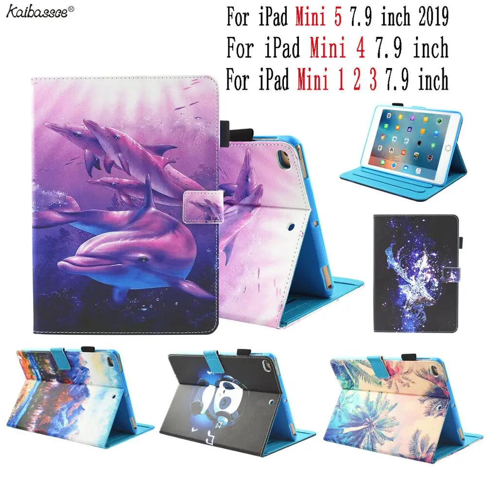 Tablet case for iPad Mini1 2 3 4 7.9 inch fashion painted pattern case for new iPad Mini 5 7.9 inch 2019 A2124/A2125/A2126/A2133