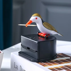 Bird Toothpick Box Automatically Pops Up Smart Home Creative Pressing High Appearance Level Fruit Toothpick Bucket Cans Bird Toothpick Box Automatically Pops Up Smart Home Creative Pressing High Appearance Level Fruit Toothpick Bucket Cans