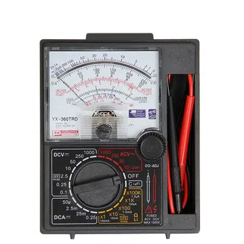

YX- 360TRD Multimeter Mini Portable Poin-ter Multimeter Measuring DC AC Voltage and DC Current Multimeter with One Pair Test Pen