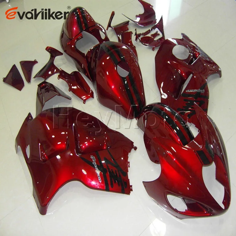 Пользовательские ABS Пластик обтекатель для GSX-R1300 1997-2007 1998 1999 2000 2001 2002 2003 2004 2005 2006+ винты+ серебро