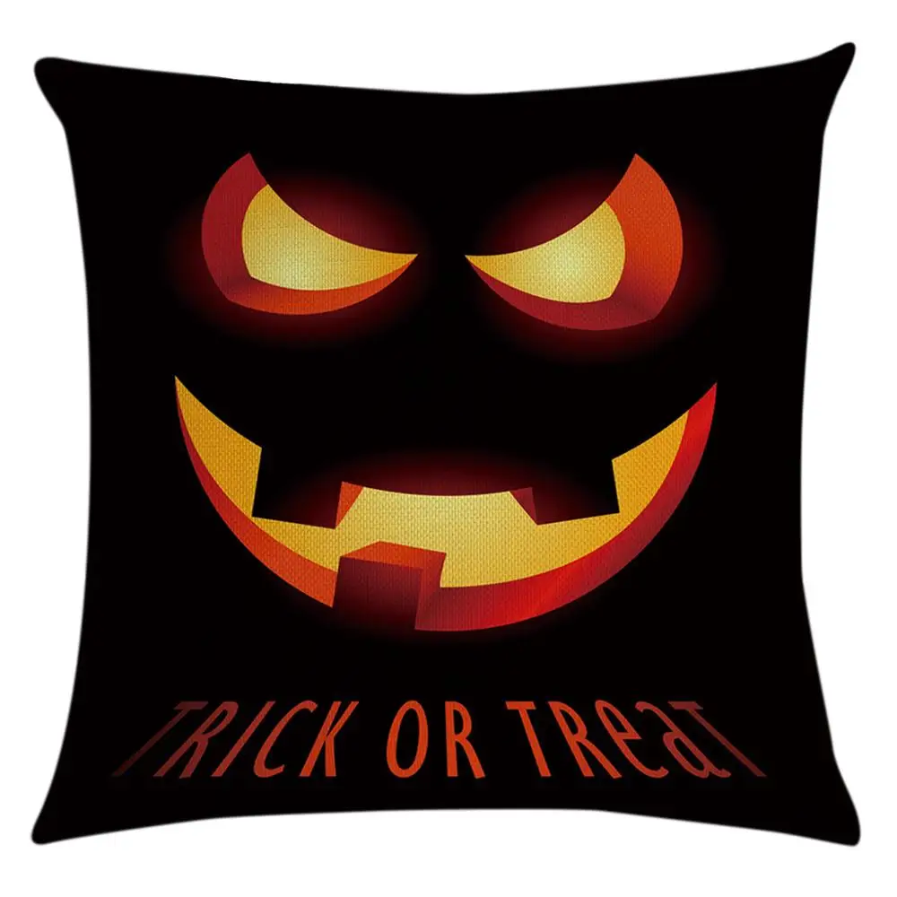 New Trick Or Treat Pumpkin Cushion Cover 45*45cm Happy Halloween Throw Pillow Fall all ghosts Horror Pillowcase HH4 | Дом и сад