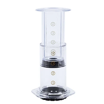 

Portable Coffee Maker Coffee Press Pot Coffee Filter Coffee Machine Paper Kitchen Set Transparent Color