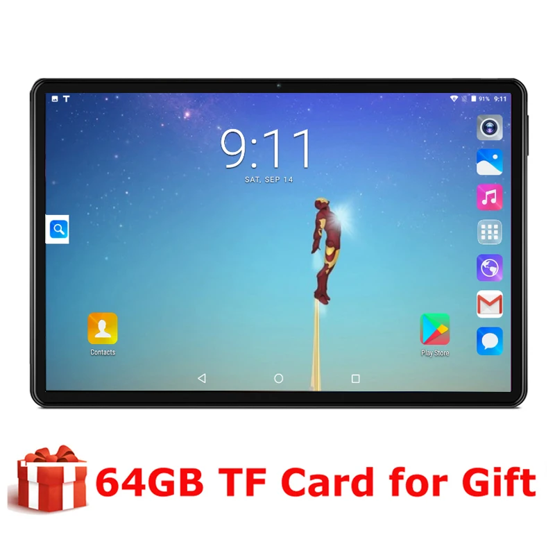 

2020 Global Version 10 inch tablet PC 6GB RAM 128GB ROM 1280*800 IPS Dual SIM Card 4G LTE FDD Wifi Android 9.0 tablet 10.1+Gifts