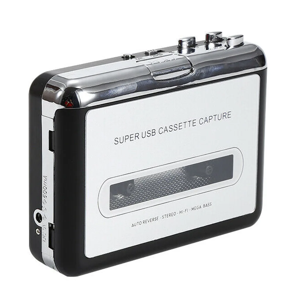 Белый USB кассеты для MP3 конвертер захват Портативный Аудио Tape-to-MP3 музыкальный плеер переключатель - Цвет: Белый