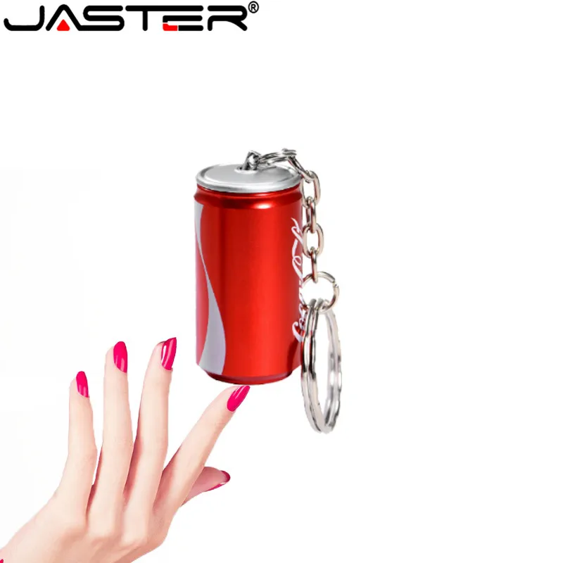 Металлический флеш-накопитель JASTER 2.0USB, бутылки, банки, флешка, карта памяти, кокс, банки 4G 8G 16G 32GB 64GB 128GB U диск, подарок