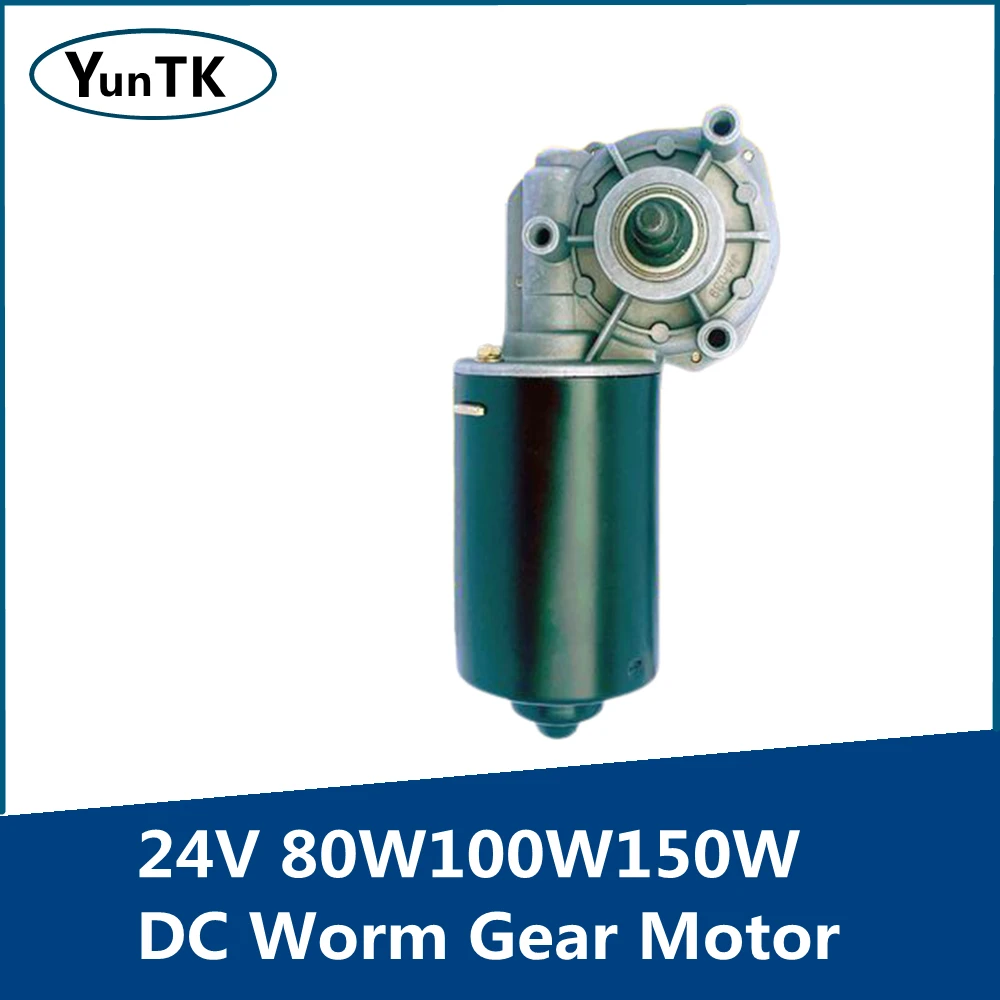 slim design 80 rpm high torque Details about   24v worm gear motor 