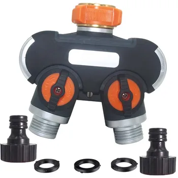 

2 Way Garden Hose Splitter Durable Hose Connector Multifunction Watering Irrigation System Pipe Tap Splitter Easy to Connect