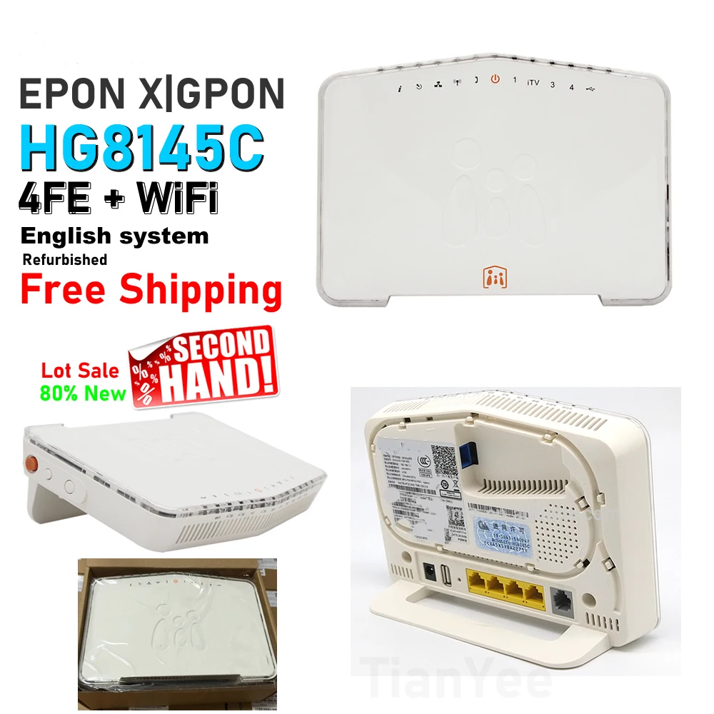 Модем-маршрутизатор HG8145C 8245C EPON GPON XPON oNU 4FE + Wi-Fi 5 ~ 20 шт./партия | Мобильные телефоны и