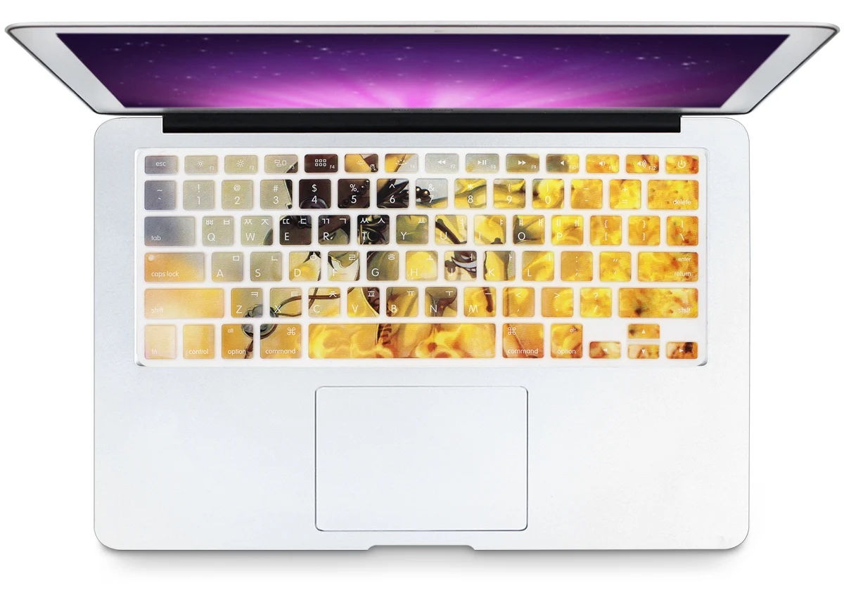 Защитный чехол для клавиатуры корейский язык США силиконовый Macbook Air 13 Pro Retina 15 17