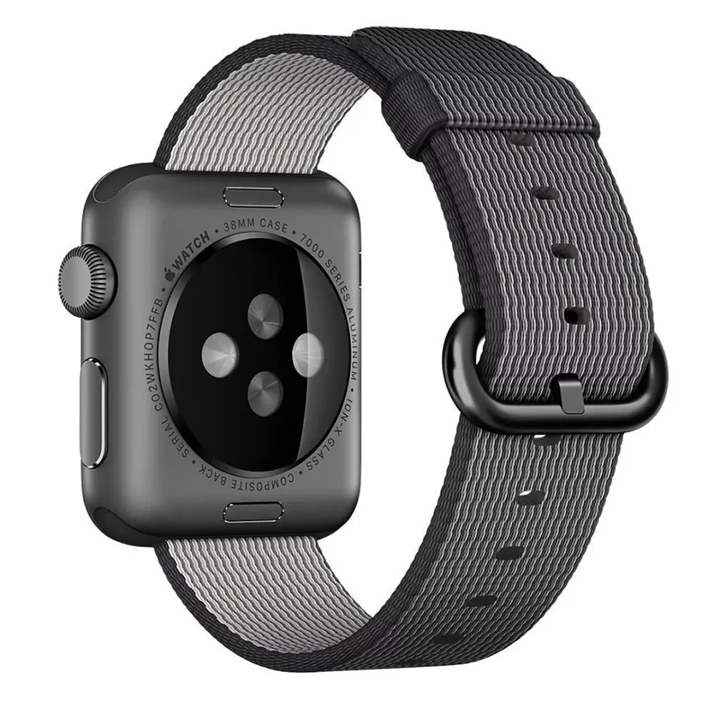 Нейлоновый ремешок для apple watch band 42 мм 38 мм iWatch 4 Band 44 мм 40 мм браслет ремень Спортивная петля ремешок для apple watch 4 3 2 1