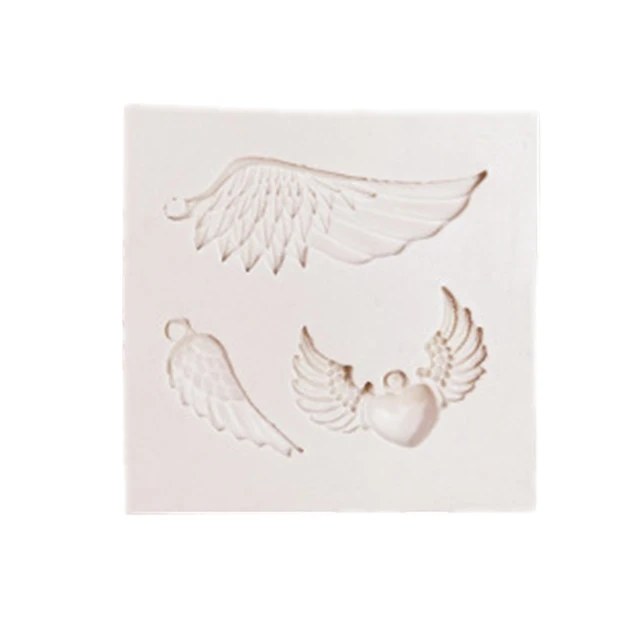 Angel Wings Fondant Silicone Molds Baby Birthday Cake Decorating Tools Cupcake Resin Clay Molds Kitchen Baking Accessorie M536 5