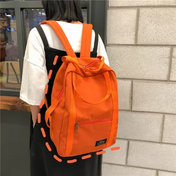 

2019 New Fashion Backpack Female Bags Sports Leisure Bags Solid Color large capacity backpack student casual ladies bag