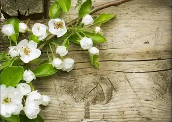 

Vinyl Custom Photography Backdrops Prop Wood Planks floral Theme Photo Studio Background MH19511-863