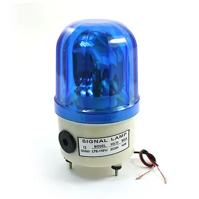 DC 24V 10W вращающаяся синяя сигнальная лампа промышленный сигнальный свет LTE-1101J