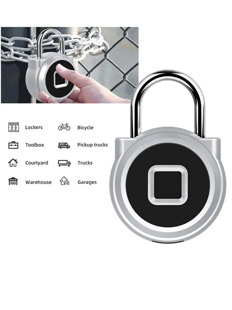 USB Перезаряжаемый умный безключевой электронный замок с отпечатком пальца домашний Противоугонный замок безопасности дверь Багаж Замок для чемодана замок дверной