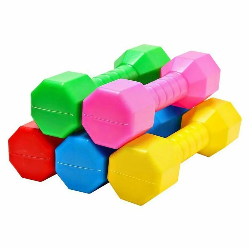 Kids Fitness Equipment Kindergarten Pe Exercise Props Dumbbells Hand Children's Dancing Fitness Home Weights Toys Exer G7G2 1PCS adjustable dumbbell