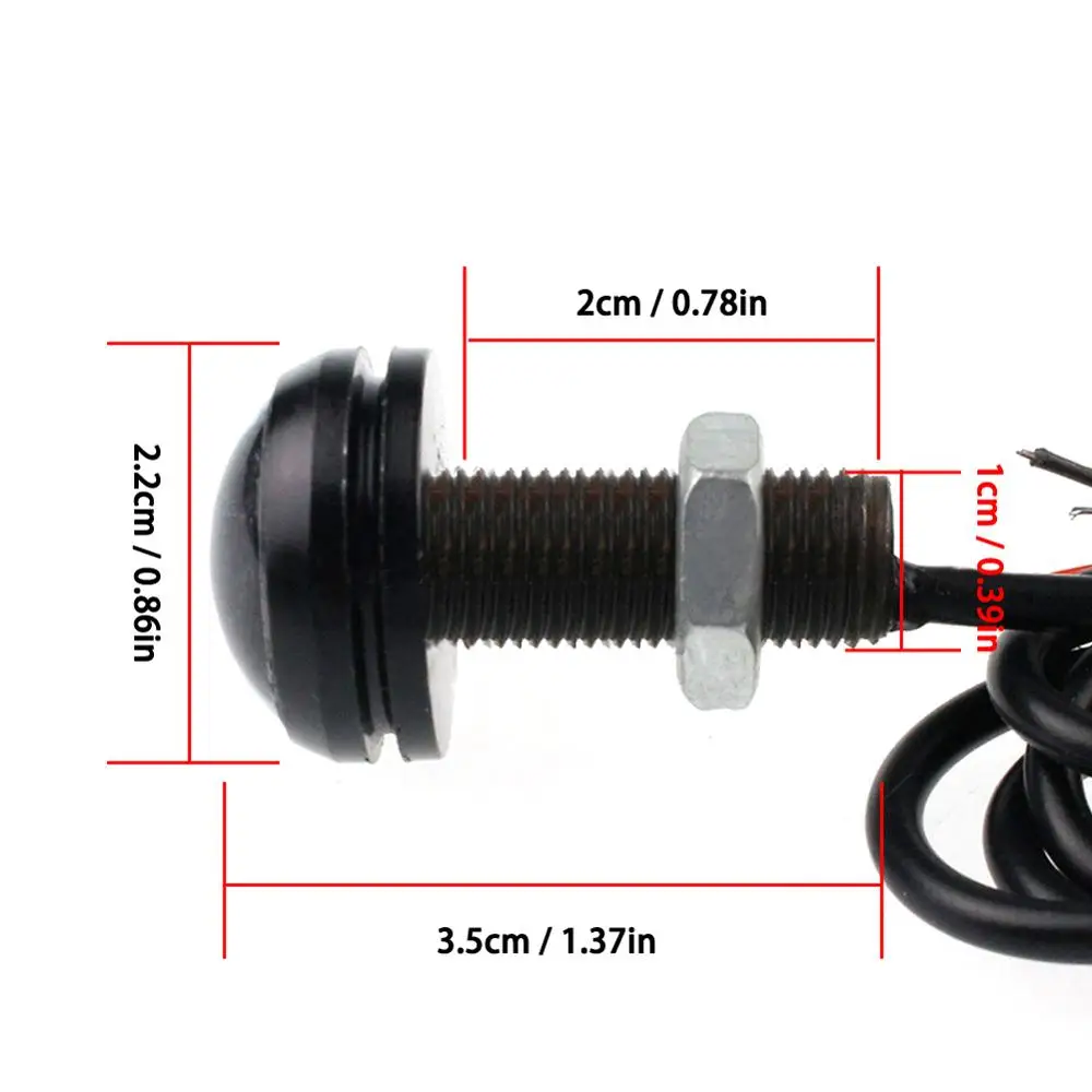 LED Eagle Eye Car Anti-Fog Light Bulb Turn Signal Light Turn Corner Parking Parking Taillight 10 / batch 9W 18MM White 5730