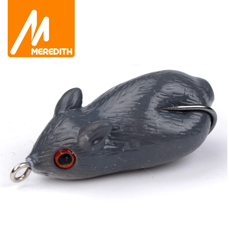 

MEREDITH 8.2g 4.5cm Fishing Frog Mouse lures soft Baits for Snakehead Bass lures Frog fishing Floating topwater