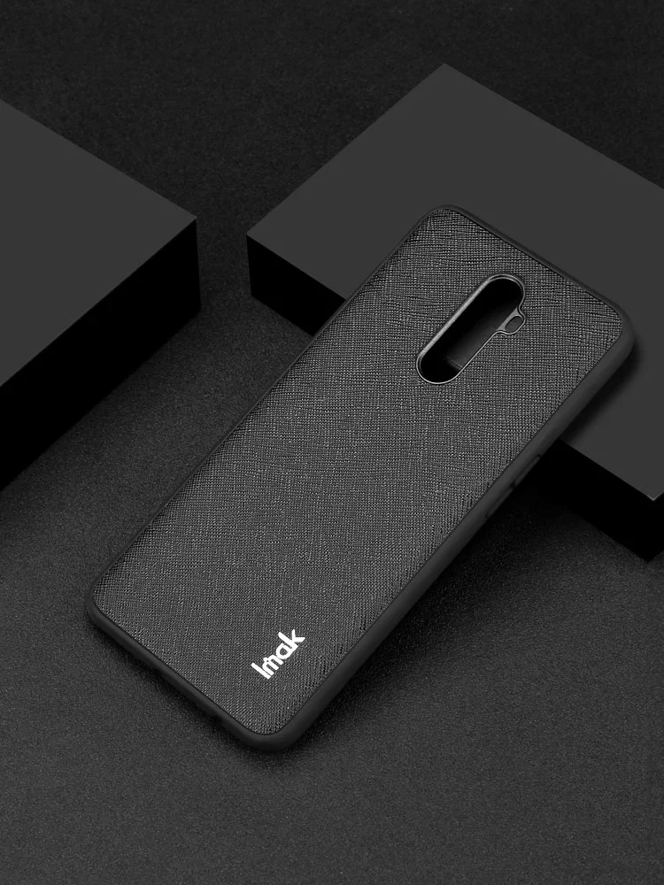 Cross pattern Imak Для Realme X2 Pro из искусственной кожи чехол для OPPO Reno Ace модная классическая текстура износостойкая противоскользящая Многофункциональная Защита - Цвет: Cross pattern