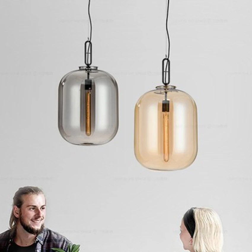 

Modern LED Glass Stone Pendant Lights Bar Lighting Art Decor Metal Pendant Lamps Living Room Bedroom Kitchen Fixtures Luminarie