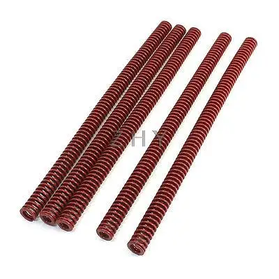 

Red Chromium Alloy Mould Flat Wire Compression Spring 16mmx8.5mmx300mm 5 Pcs