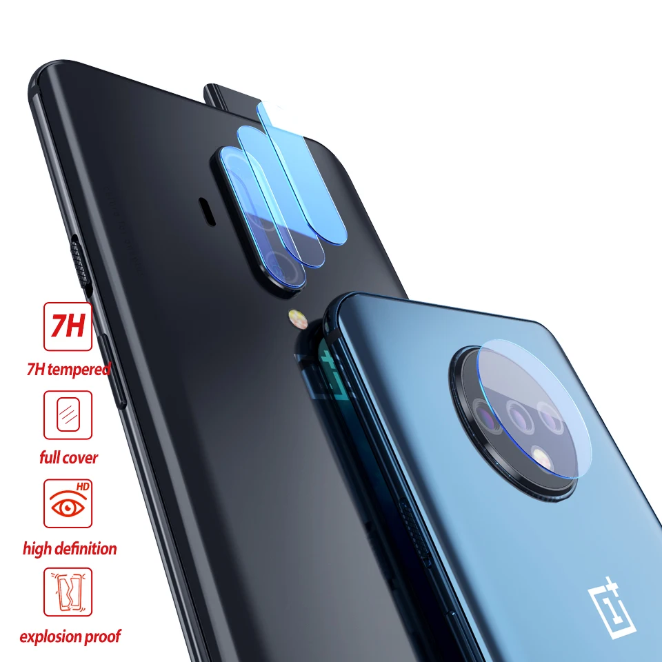 2 шт. стеклянная пленка для камеры для oneplus 7T Pro Чехол Аксессуары для мобильных телефонов защита задней камеры Объектив Закаленное стекло для oneplus 7tpro