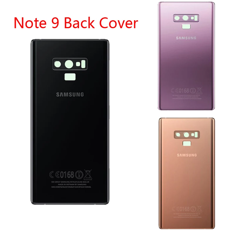 

Original Back Cover For Samsung Galaxy Note 9 Back Cover N960 SM-N960F Battery Cover Rear Door Housing with Camera Lens
