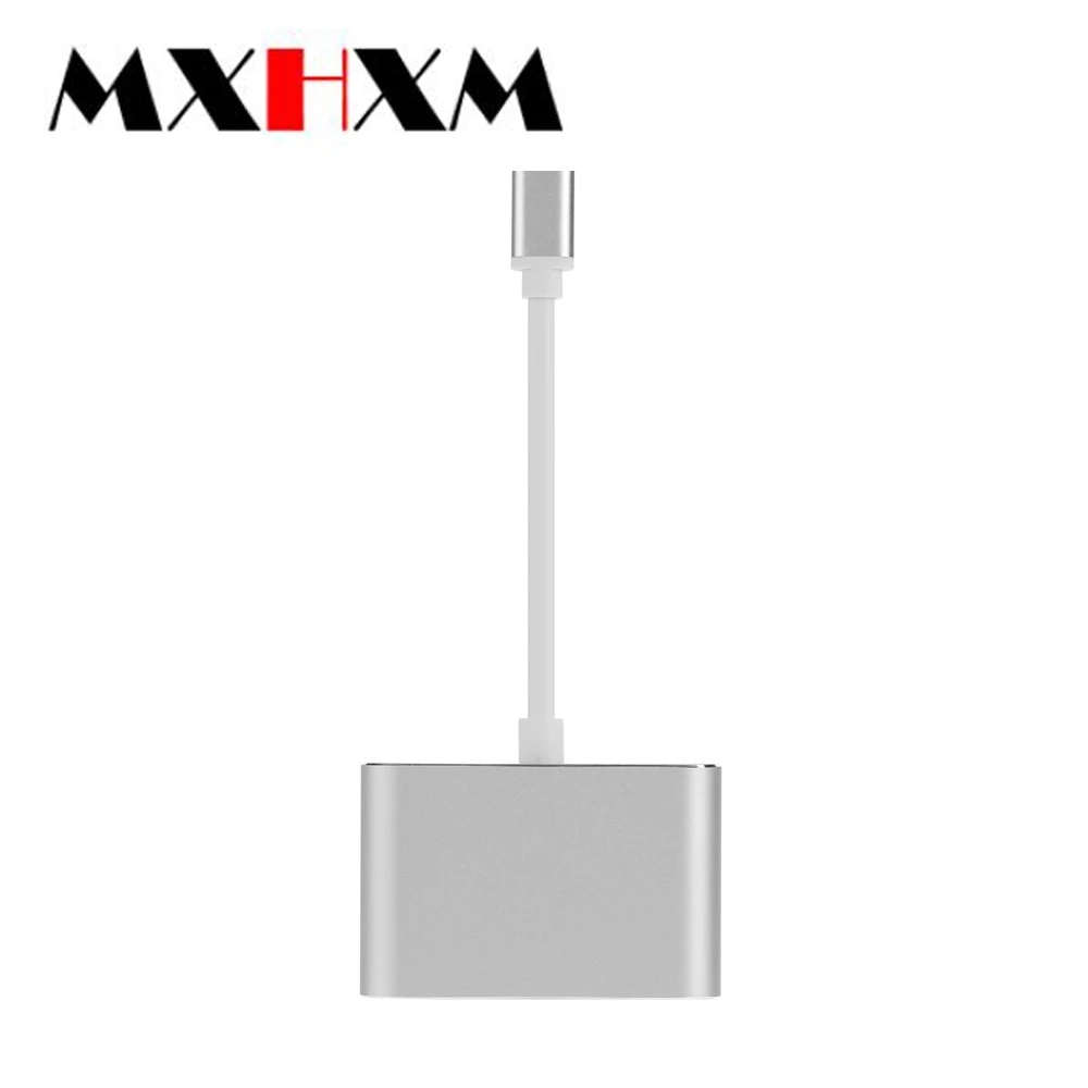 Тип-c к hdmi 2в1 конвертер для Apple huawei ноутбук vga два-в-одном два-экран кабель