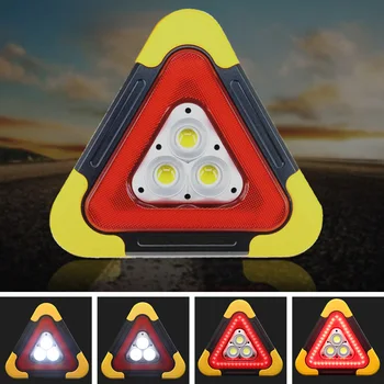 

Portable Triangle Emergency Light Flood Lamp SOS Searchlight USB Rechargeable Outdoor Warning Traffic Warning Spotlight