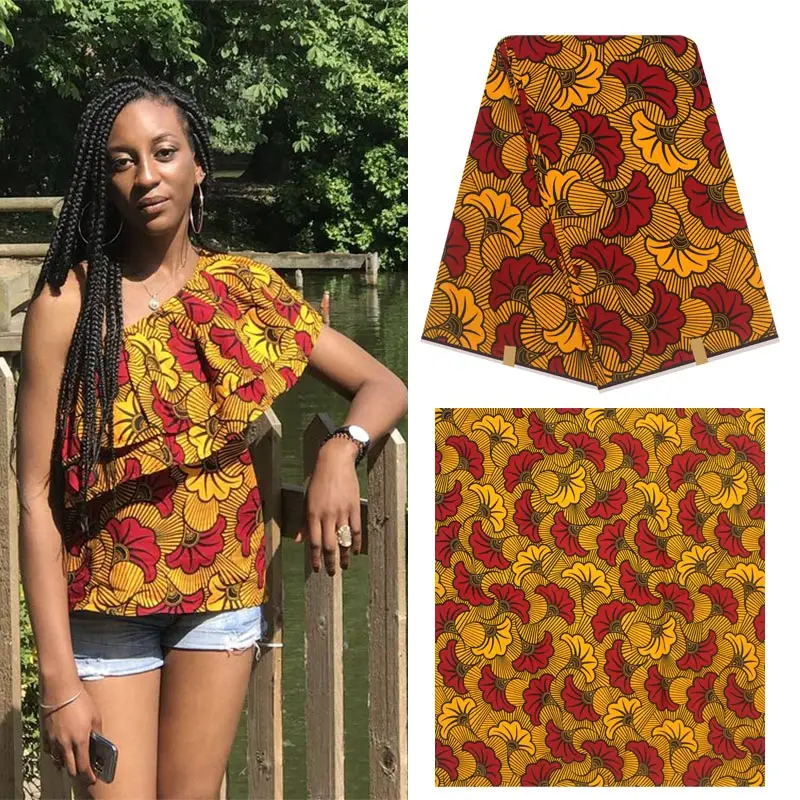 

Special offer wax new arrival 100% cotton African wax cloth high quality for Christmas dress free shipping H16120604