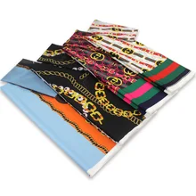 Имитированный шелк, восковые материалы, нигерийский шелк, шифон, ткань, африканская ткань, Анкара, высокое качество, восковые принты, ткань YBG02