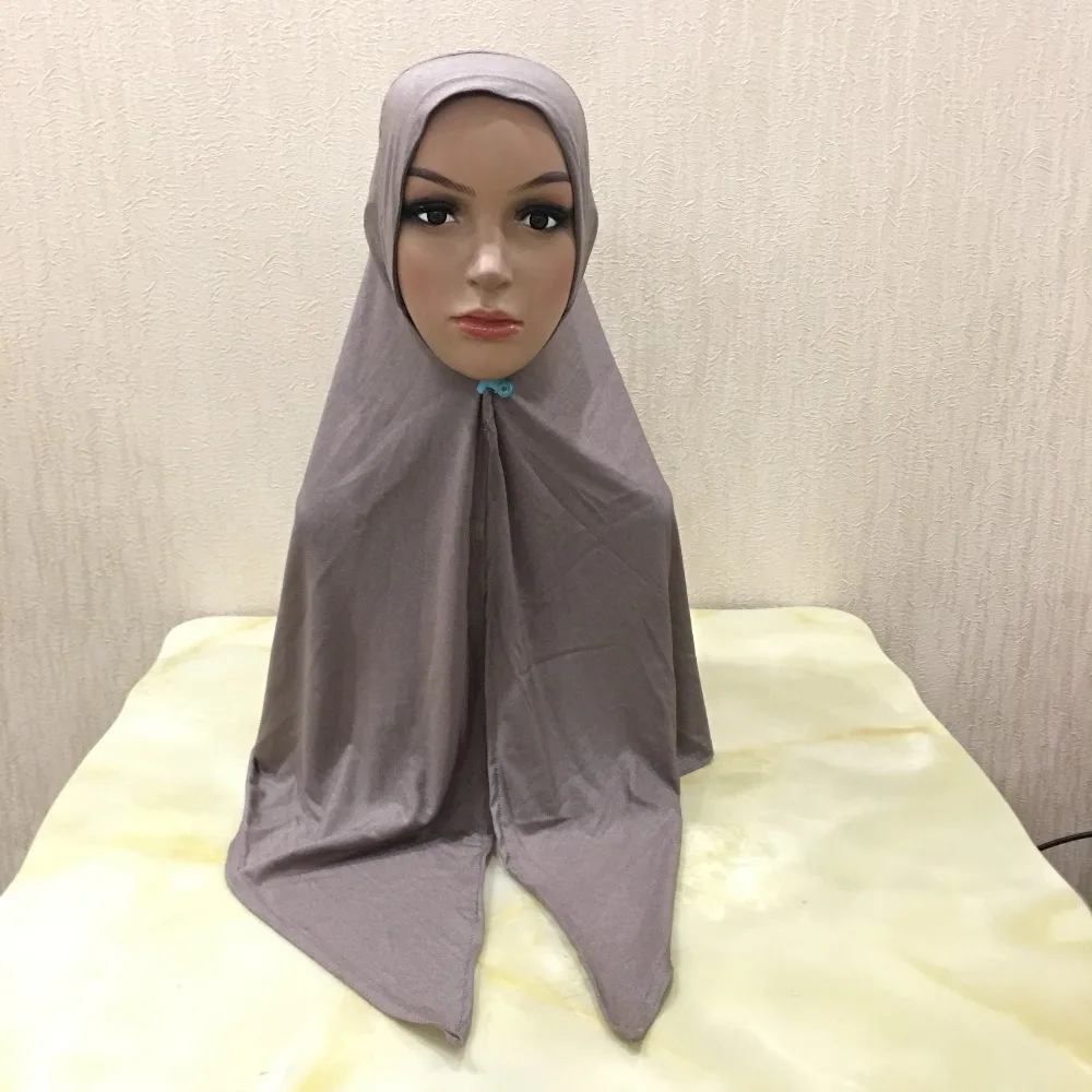 H1426 последняя мягкая ткань мусульманский цельный хиджаб шарф Амира мгновенный исламский шарф арабские шапки