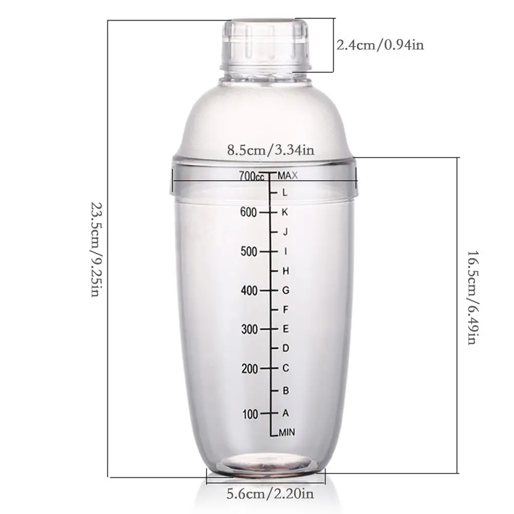 Поликарбонатный шейкер молочный чай стакан бармена со шкалой новый протеиновый