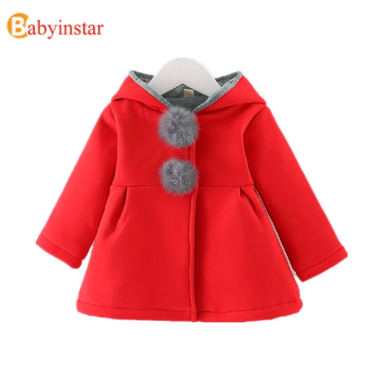 Babyinstar/зимнее пальто из искусственной шерсти Одежда для маленьких девочек детские куртки шерстяная и смешанная зимняя одежда для маленьких девочек одежда для малышей с героями мультфильмов