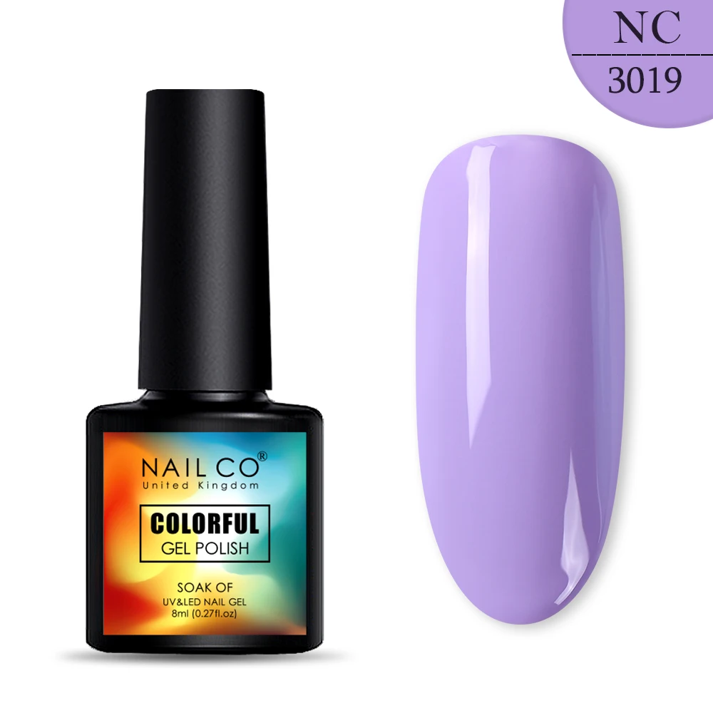 NAILCO, 8 мл, 130 цветов, Гель-лак для ногтей Lucky color, Гель-лак для ногтей, дизайн ногтей, Гель-лак Esmalte Nails Lak Hybrid Soak Off - Цвет: 3019