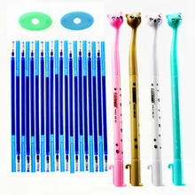 26 pçs/set Lavável Apagável Caneta Gel Recargas 0.5 milímetros Haste Lidar Com Magia Caneta Apagável para Ferramentas Caneta de Escrita Kawaii artigos de Papelaria Da Escola