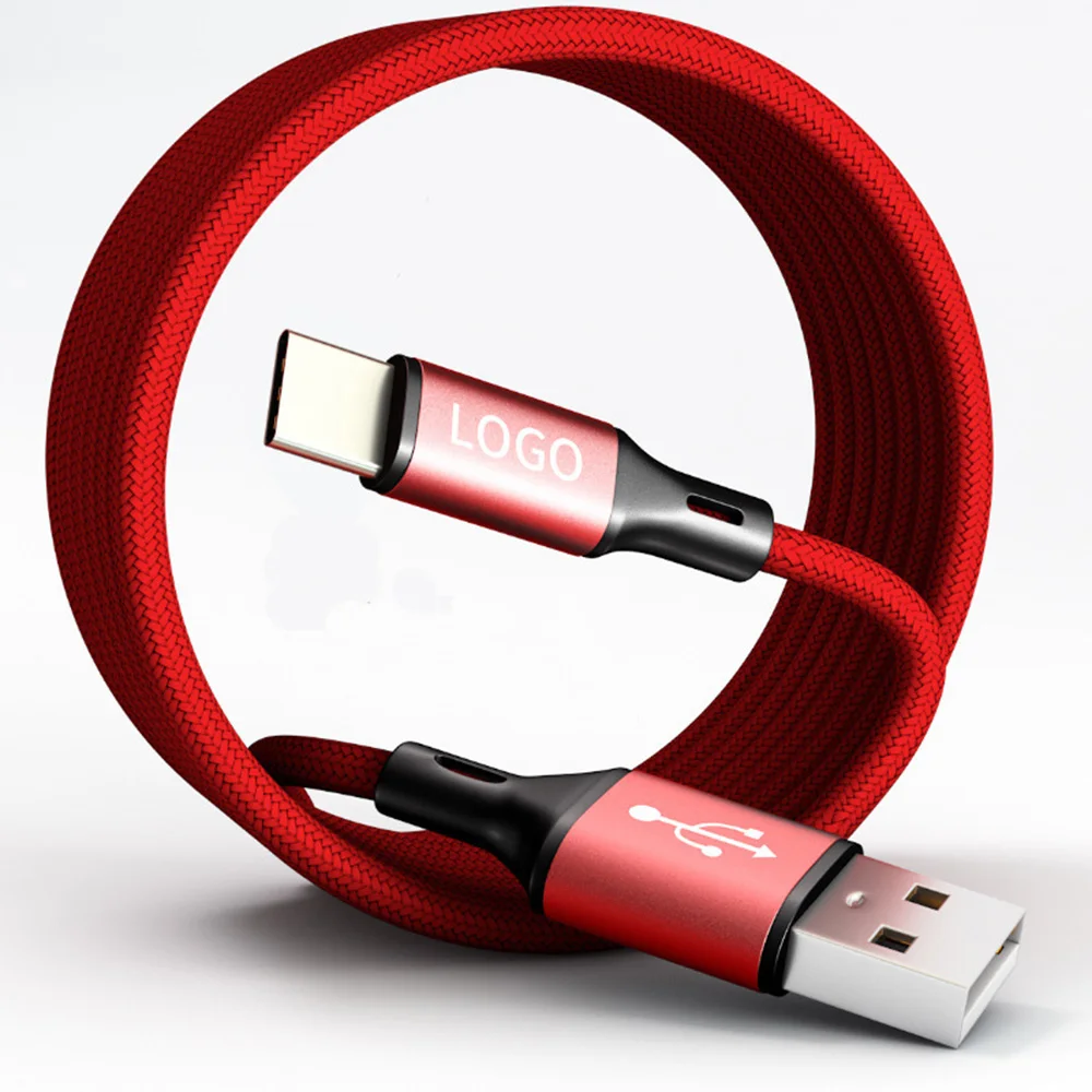 

USB Type C Cable For Mobile Phones Type C To USB Charging Cord Braided Wire Usb-c Cable For Samsung Xiaomi Huawei LG 2A No Glue