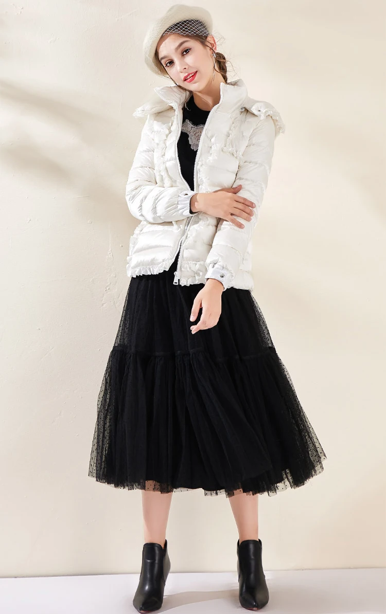MoaaYina, роскошные Подиумные куртки-пуховики на белом утином пуху, пальто, женская модная зимняя теплая пуховая куртка с длинным рукавом, верхняя одежда