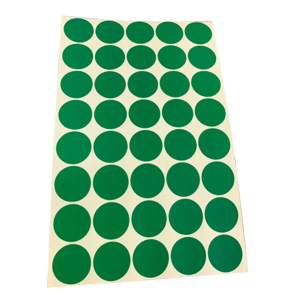 Зеленый 25mm Dots Self Adhesive Coding School Office Writing Filling Round Circle Scrapbooking DIY Label Sticker Notes Blank Sticky - Цвет: Зеленый