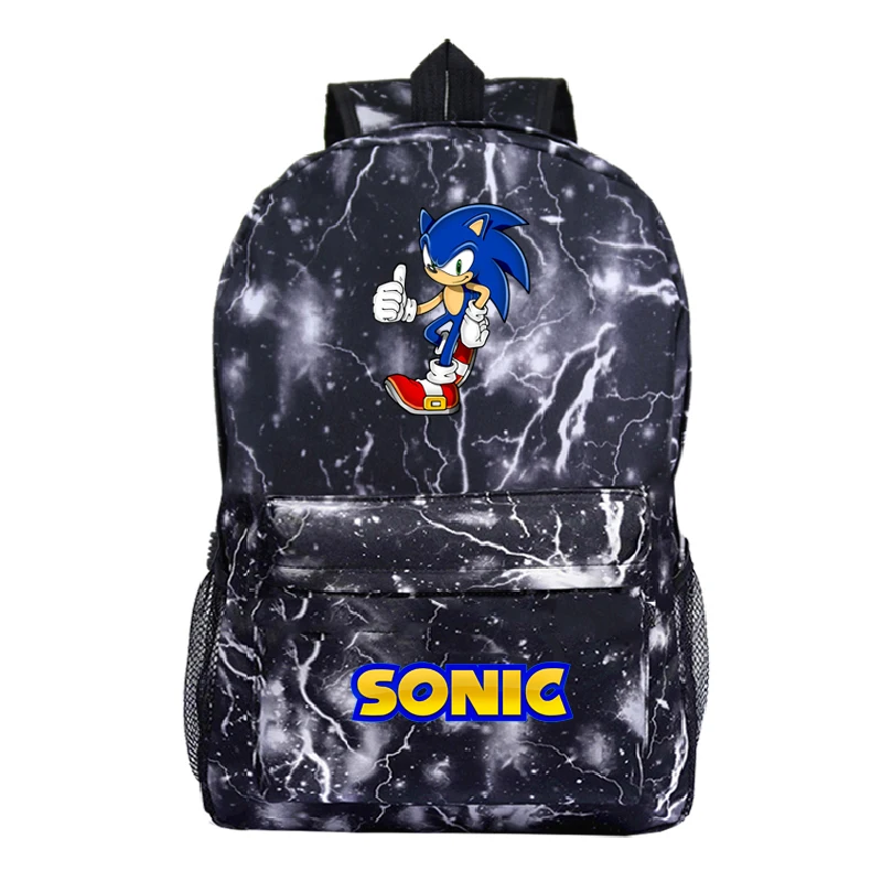 4 Kawaii Sonic рюкзак узор рюкзак для ноутбука красивые мужские и женские дорожные сумки для мальчиков и девочек школьный рюкзак - Цвет: 4