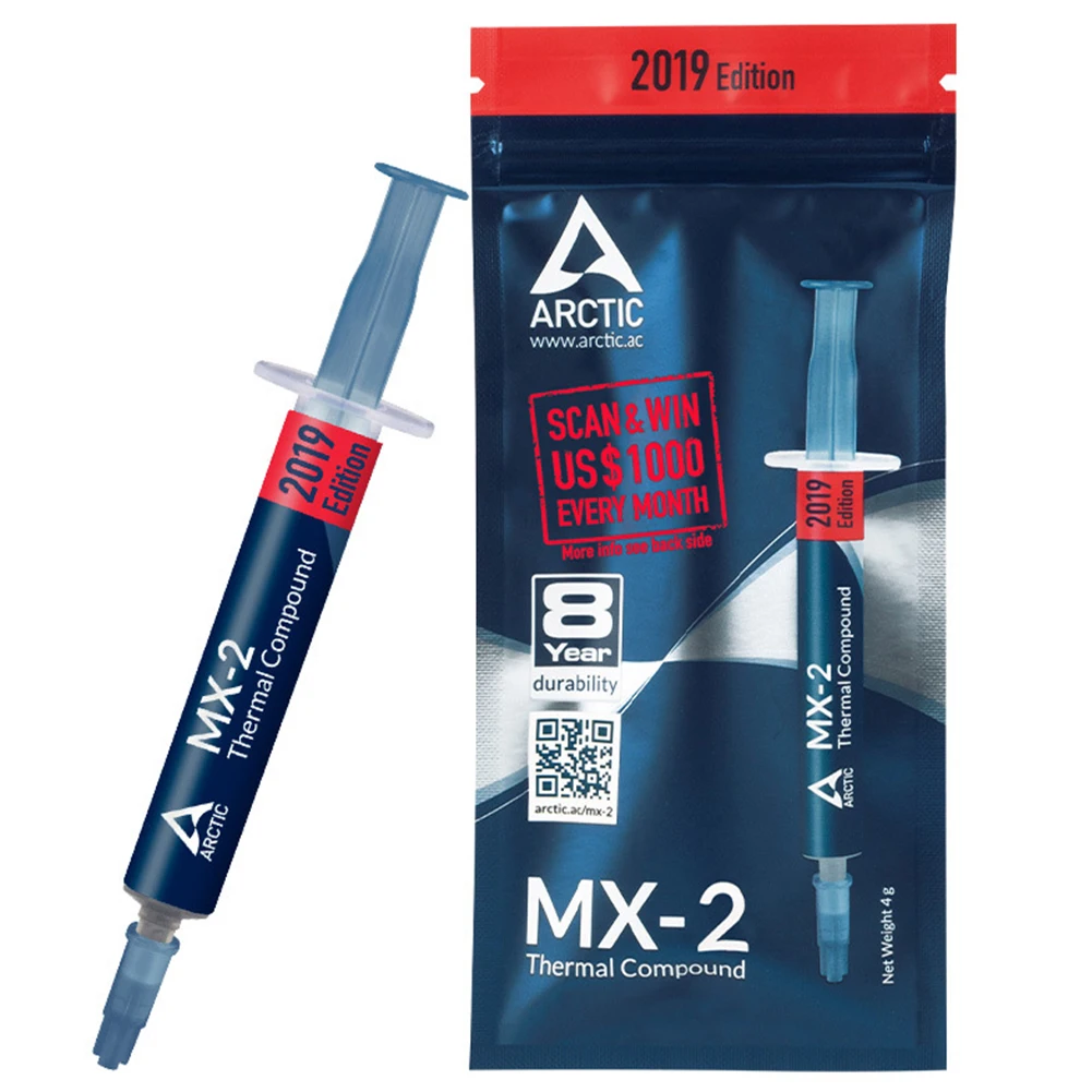 MX-2 4g 2019 Arctic MX-4 cpu 4g 8g 20g видеокарта термопаста силиконовая MX 4 кулер Чип Процессор соединение Grizzly Kryonaut смазка - Цвет лезвия: MX-2 4g 2019