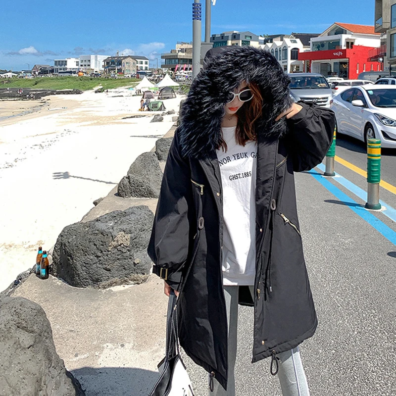 Женская модная элегантная однотонная хлопковая одежда, новинка, зимние трендовые тонкие теплые длинные пальто с капюшоном, вечерние куртки, подарок на день рождения